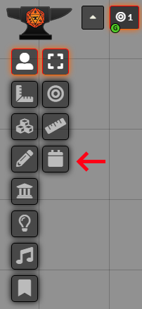 Calendar Button Location